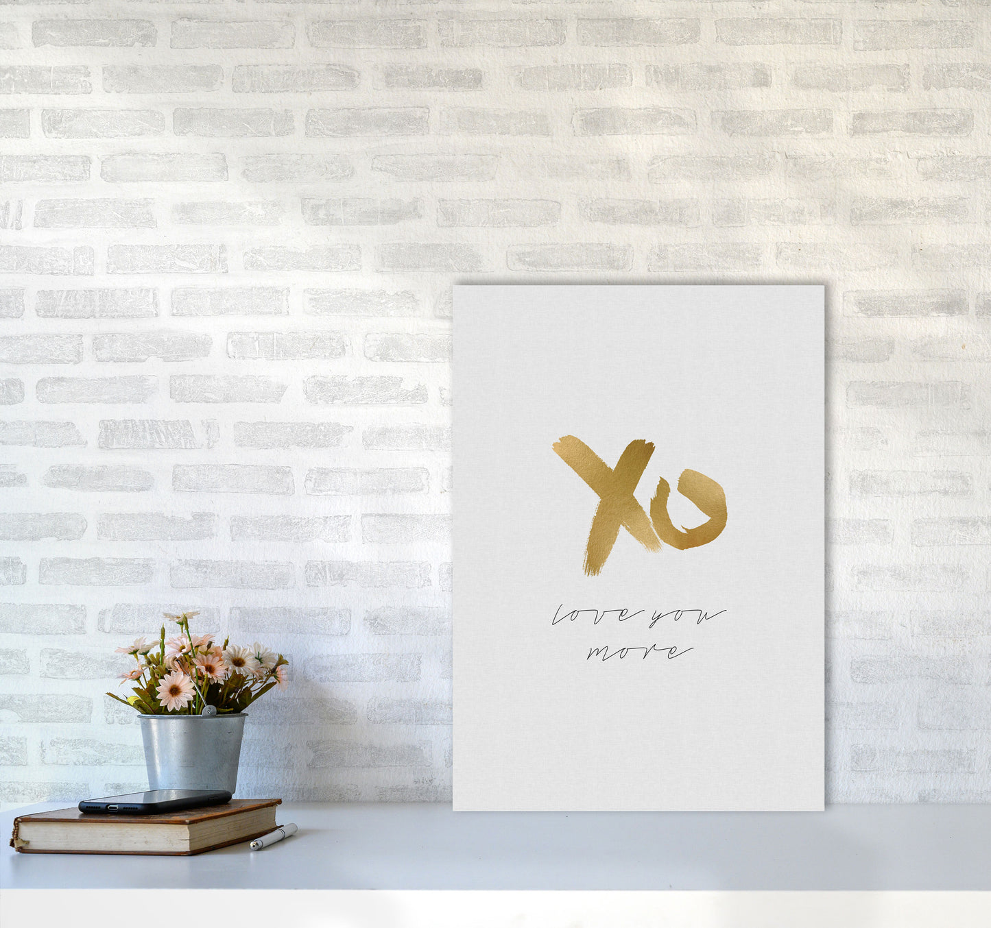 Love You More Print By Orara Studio A2 Black Frame
