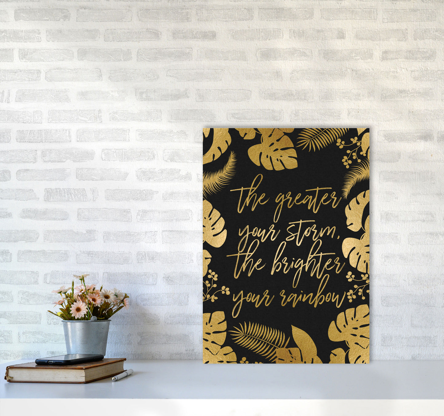 The Greater Your Storm Print By Orara Studio A2 Black Frame