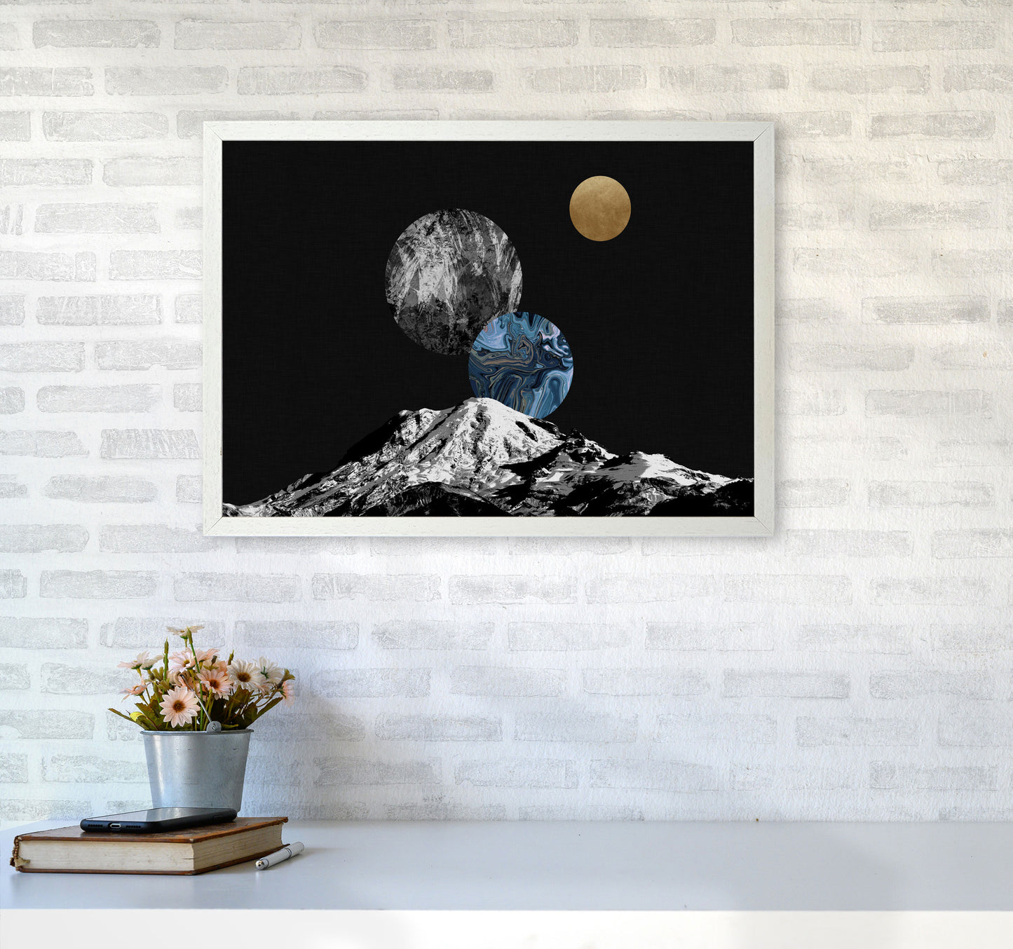 Space II Print By Orara Studio A2 Oak Frame
