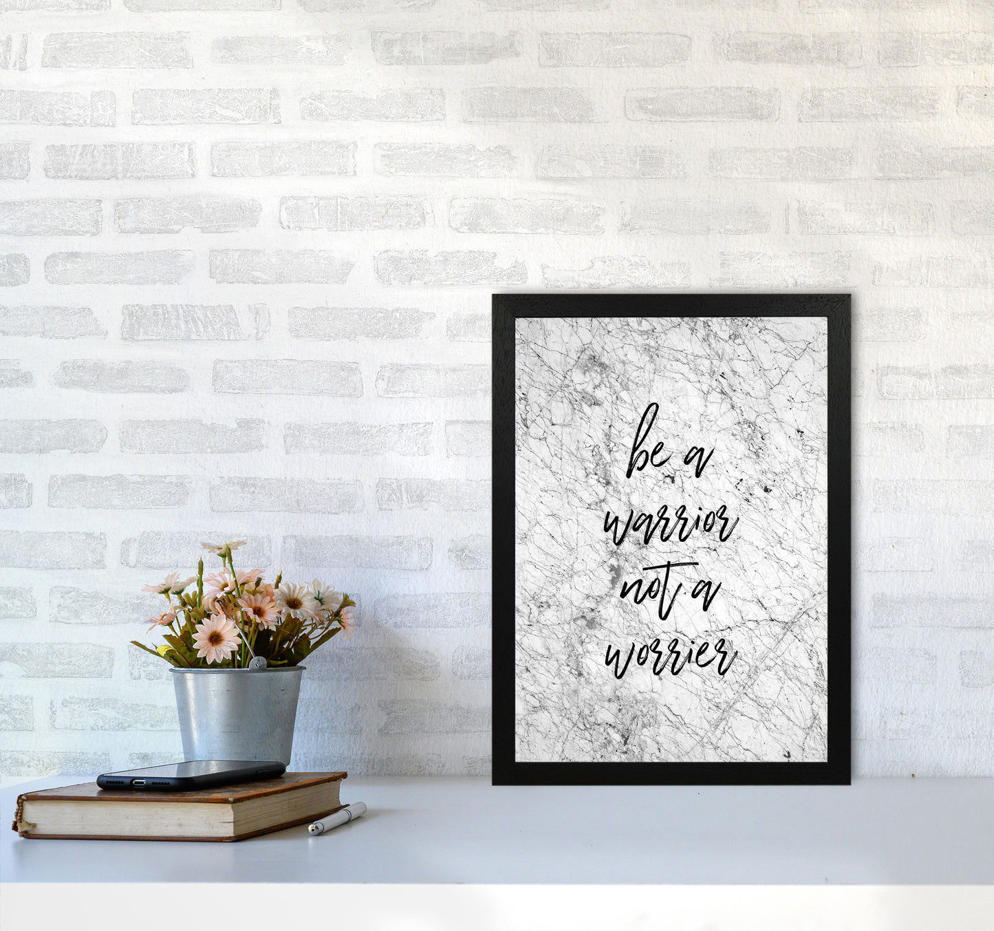 Be A Warrior Print By Orara Studio A3 White Frame