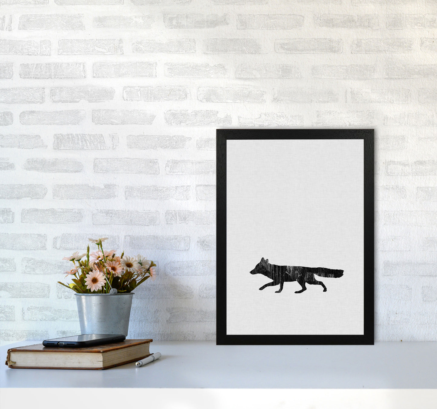 Fox Animal Art Print By Orara Studio Animal Art Print A3 White Frame
