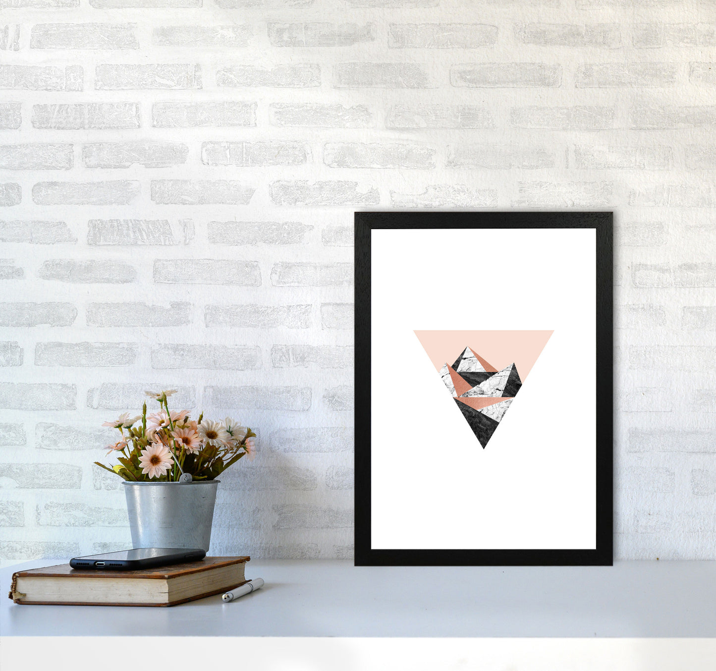 Geometric Landscape II Print By Orara Studio A3 White Frame