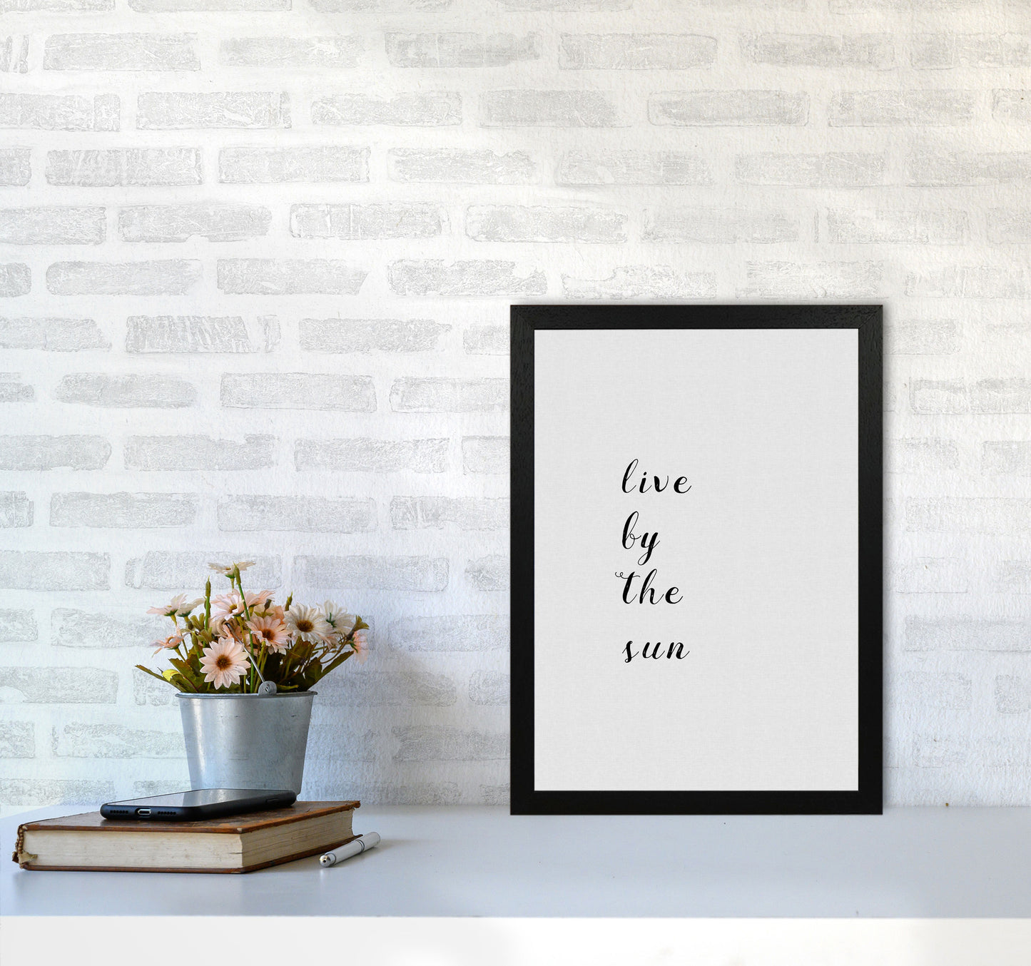 Live By The Sun Print By Orara Studio A3 White Frame