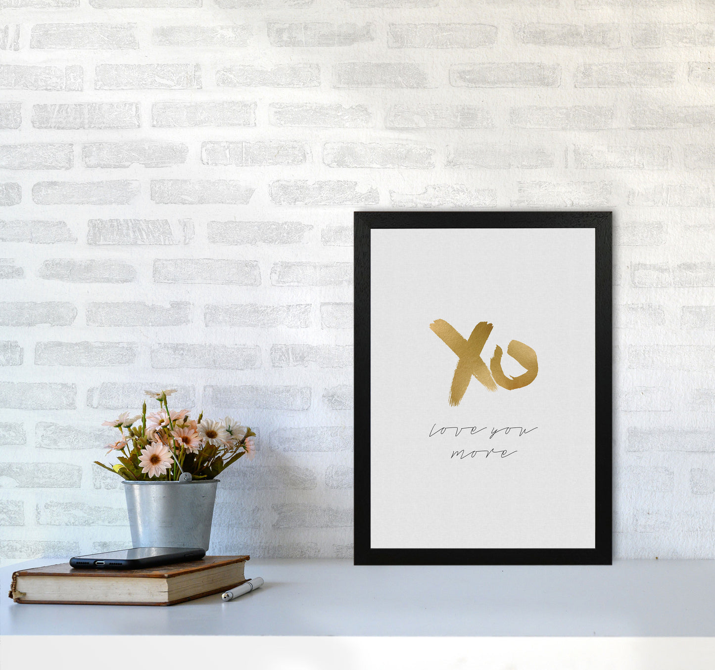 Love You More Print By Orara Studio A3 White Frame