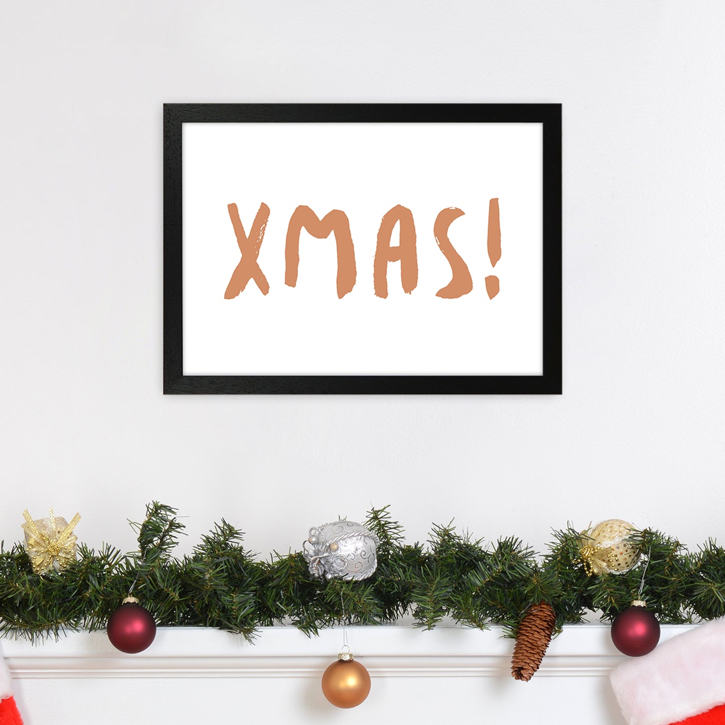 XMAS! Christmas Art Print by Orara Studio A3 White Frame
