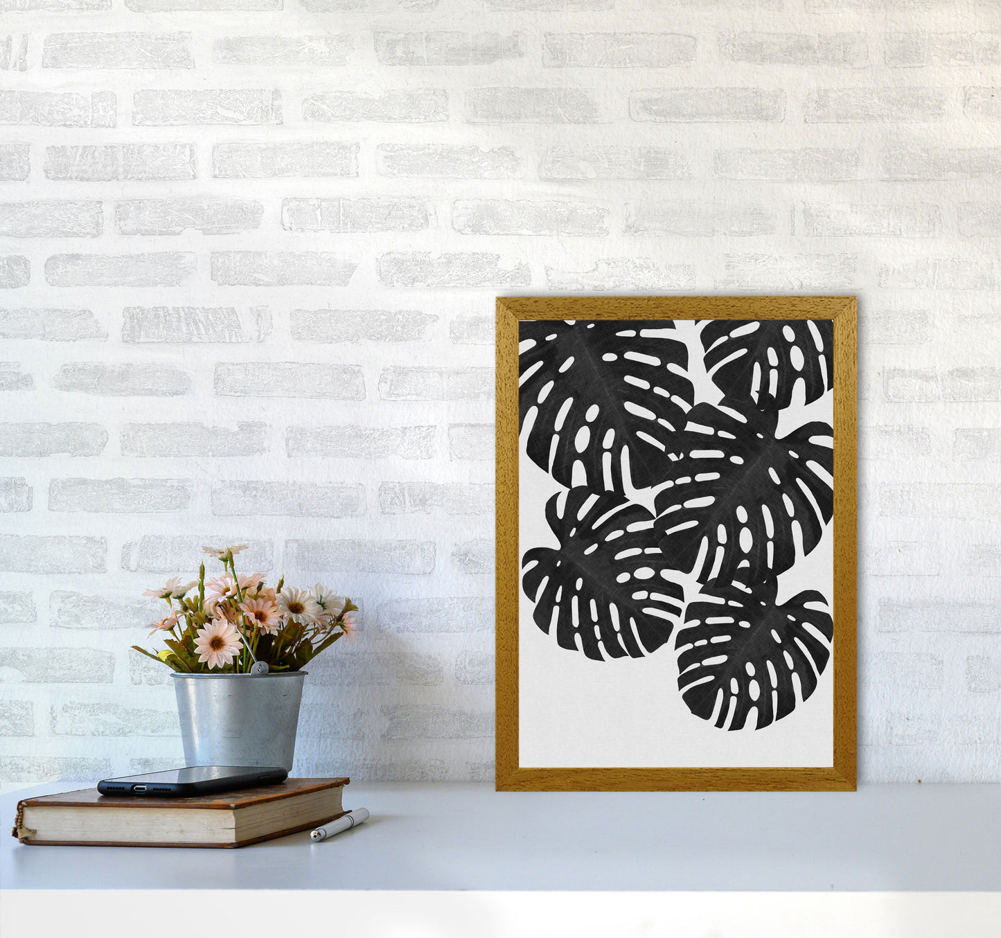 Monstera Black & White I Print By Orara Studio A3 Print Only