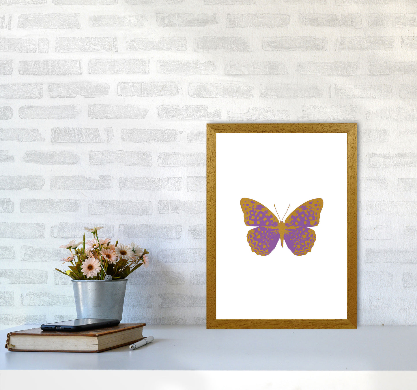 Purple Butterfly Print By Orara Studio Animal Art Print A3 Print Only