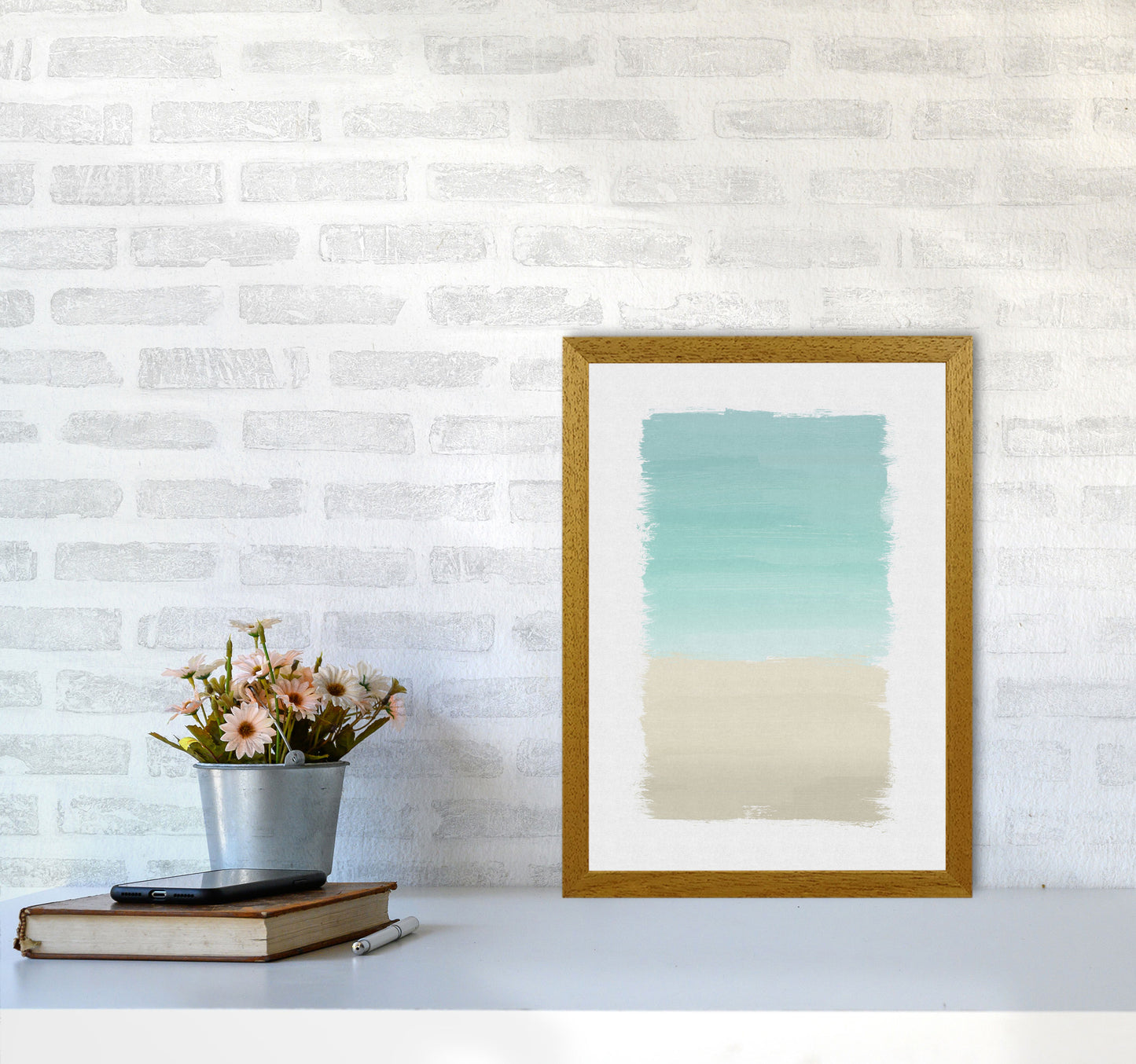 Turquoise Abstract Print By Orara Studio A3 Print Only