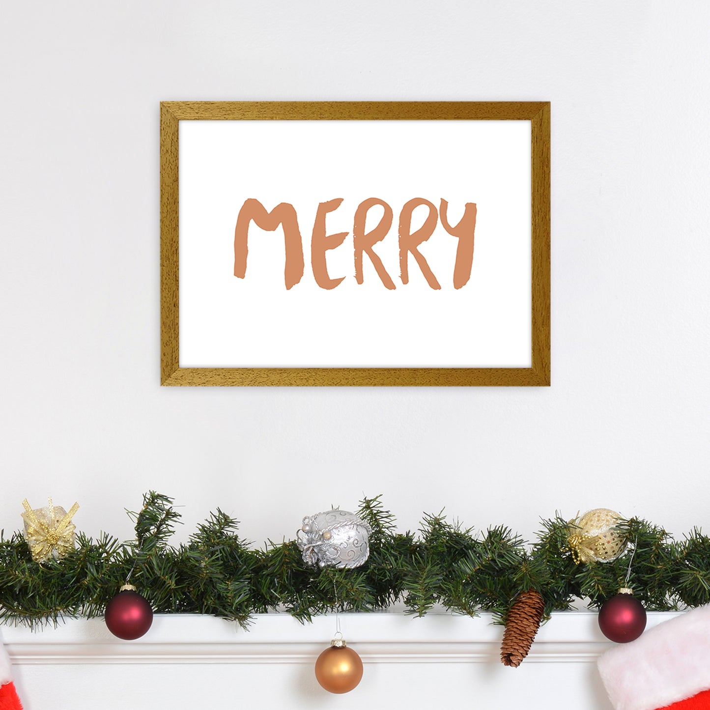 Merry Christmas Art Print by Orara Studio A3 Print Only