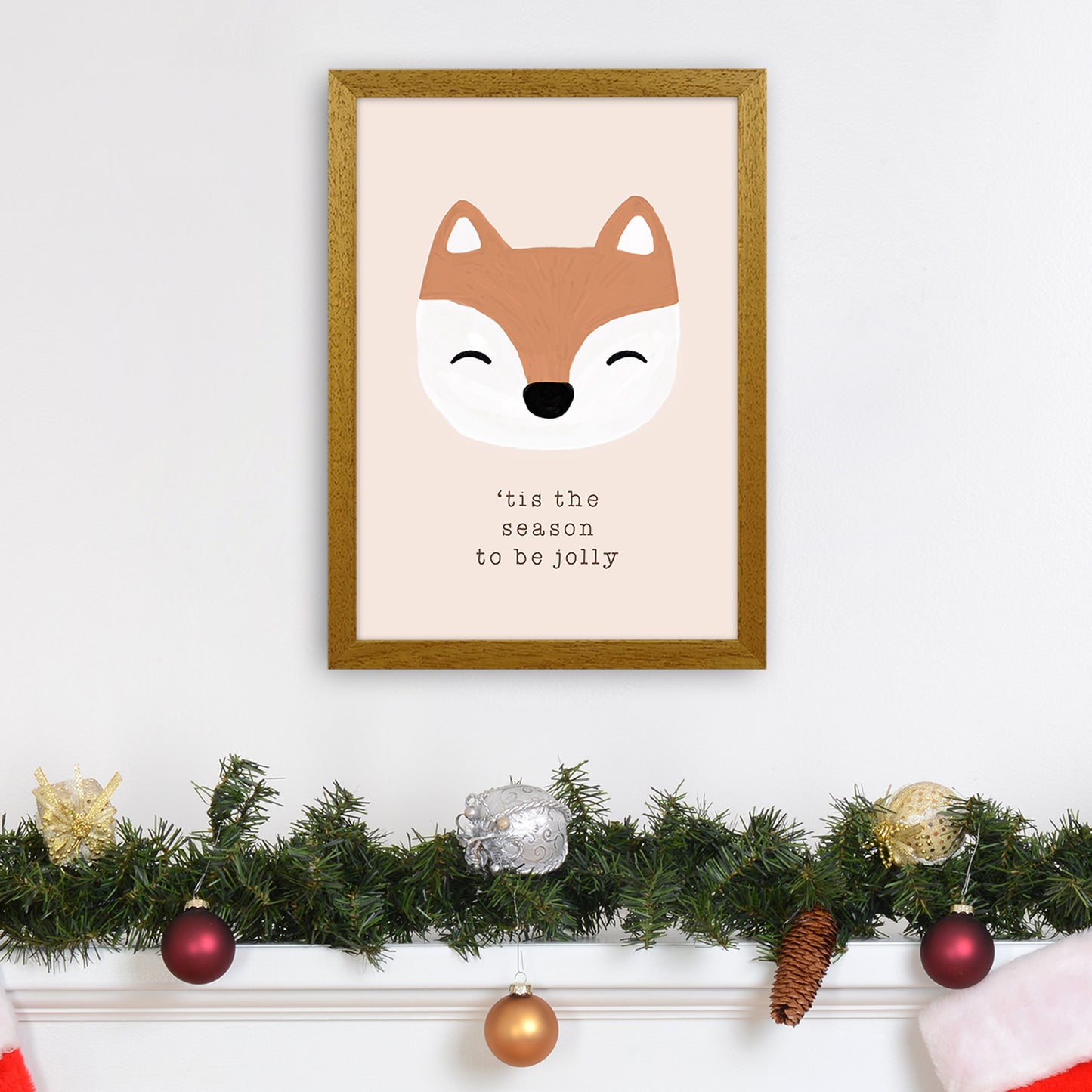 Tis The Season To Be Jolly Christmas Art Print by Orara Studio A3 Print Only