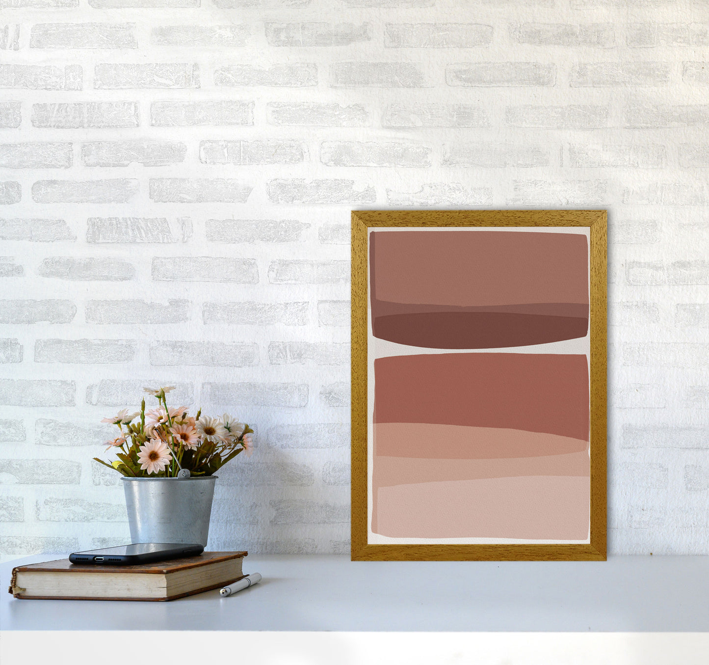 Modern Blush Abstract Art Print by Orara Studio A3 Print Only