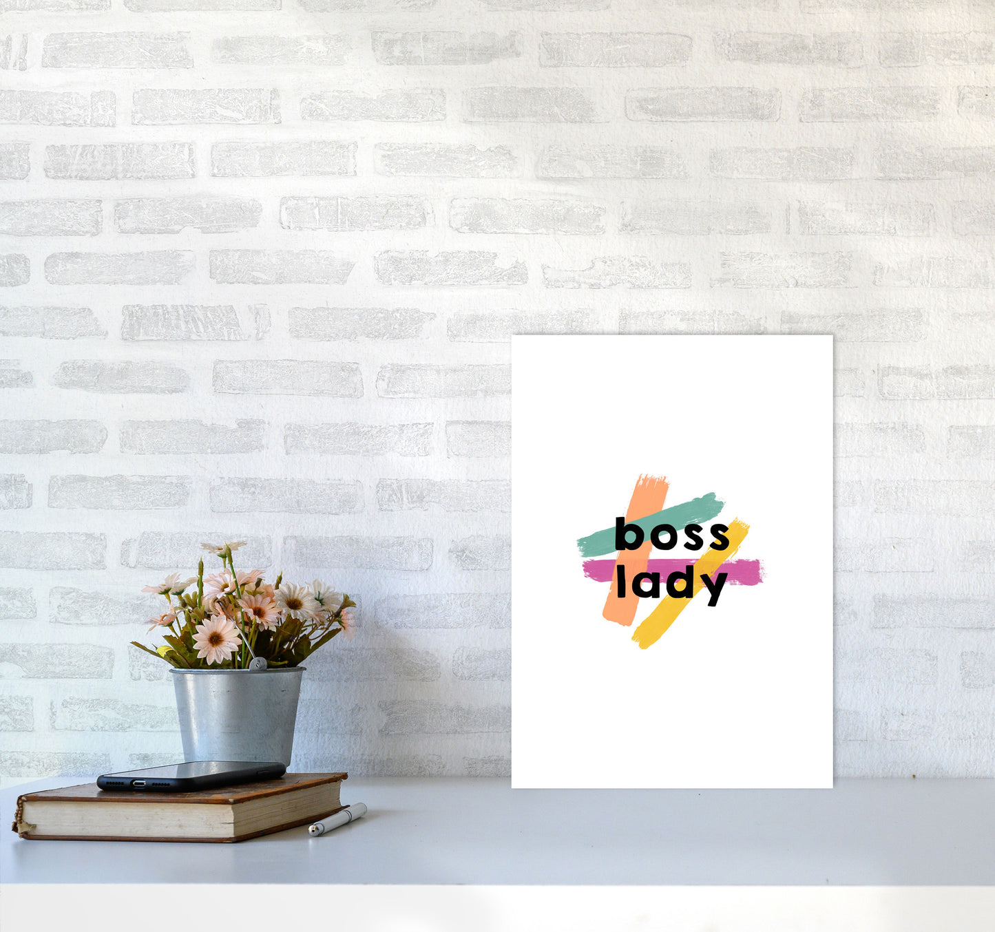 Boss Lady Print By Orara Studio A3 Black Frame