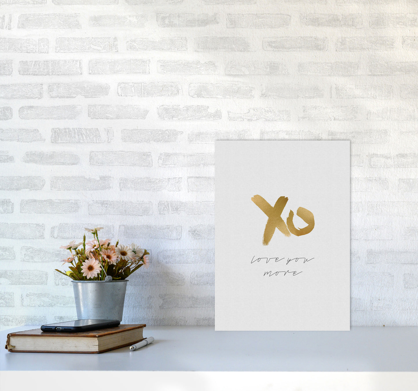 Love You More Print By Orara Studio A3 Black Frame
