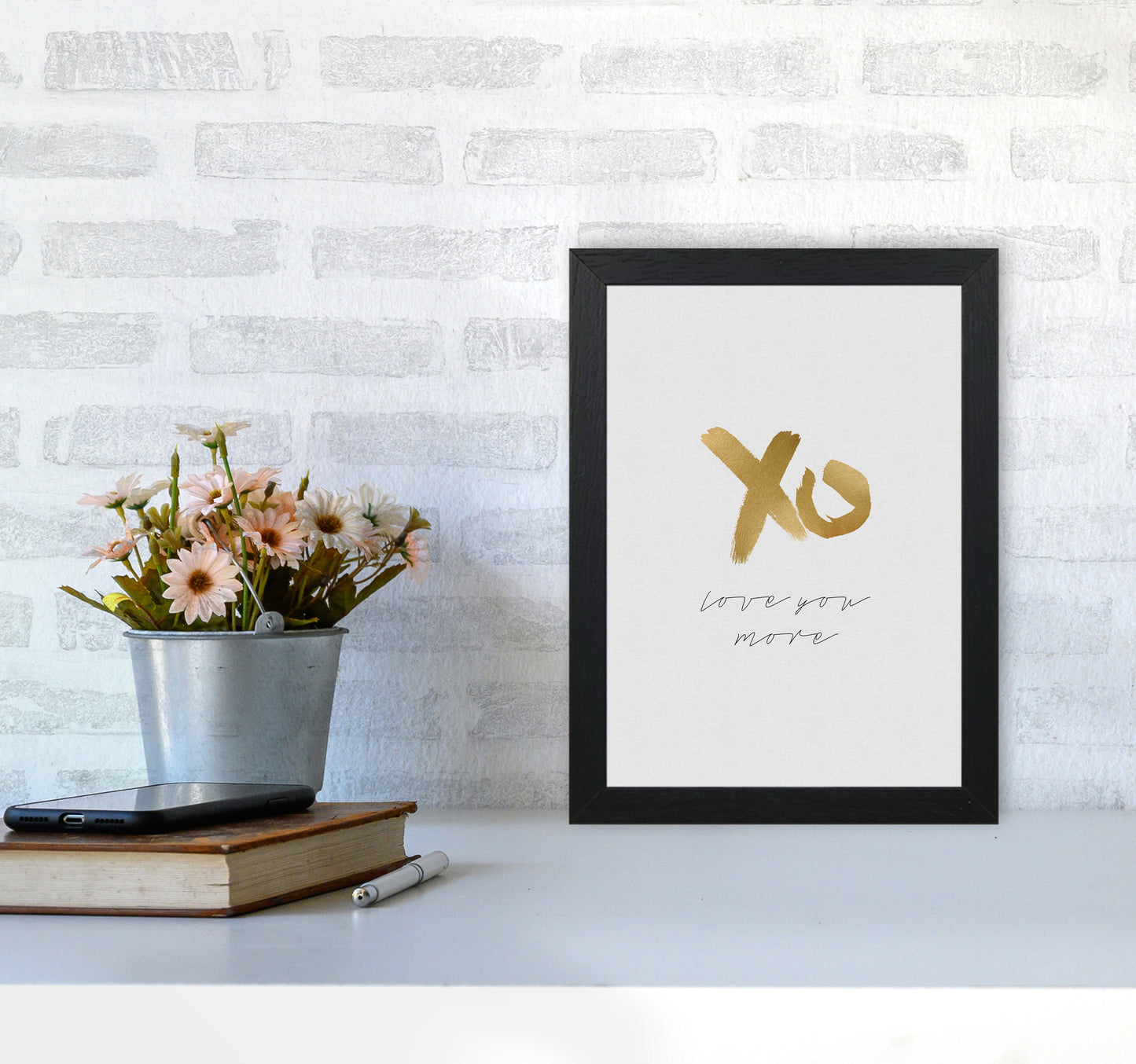 Love You More Print By Orara Studio A4 White Frame