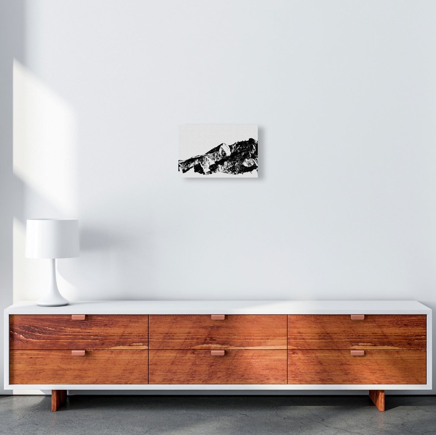 Mountains I Print By Orara Studio, Framed Botanical & Nature Art Print A4 Canvas