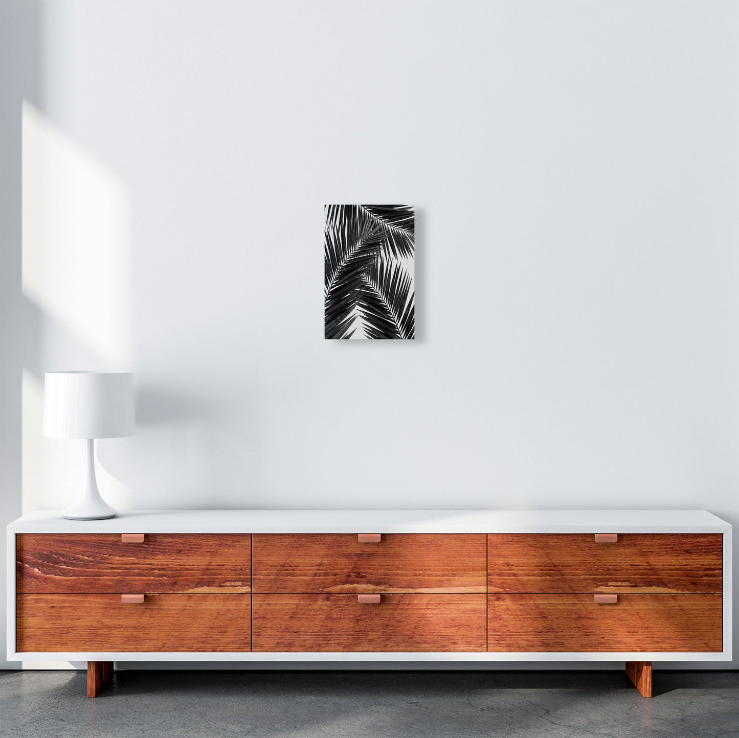 Palm Leaf Black & White III Print By Orara Studio A4 Canvas