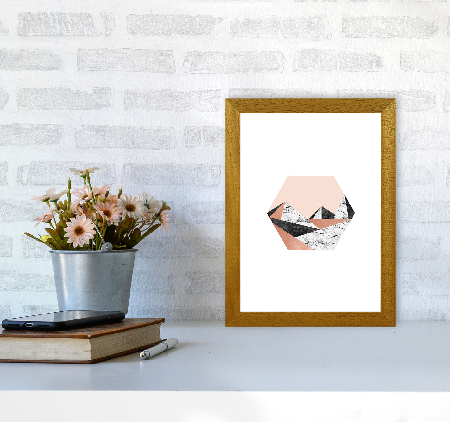 Geometric Landscape III Print By Orara Studio A4 Print Only