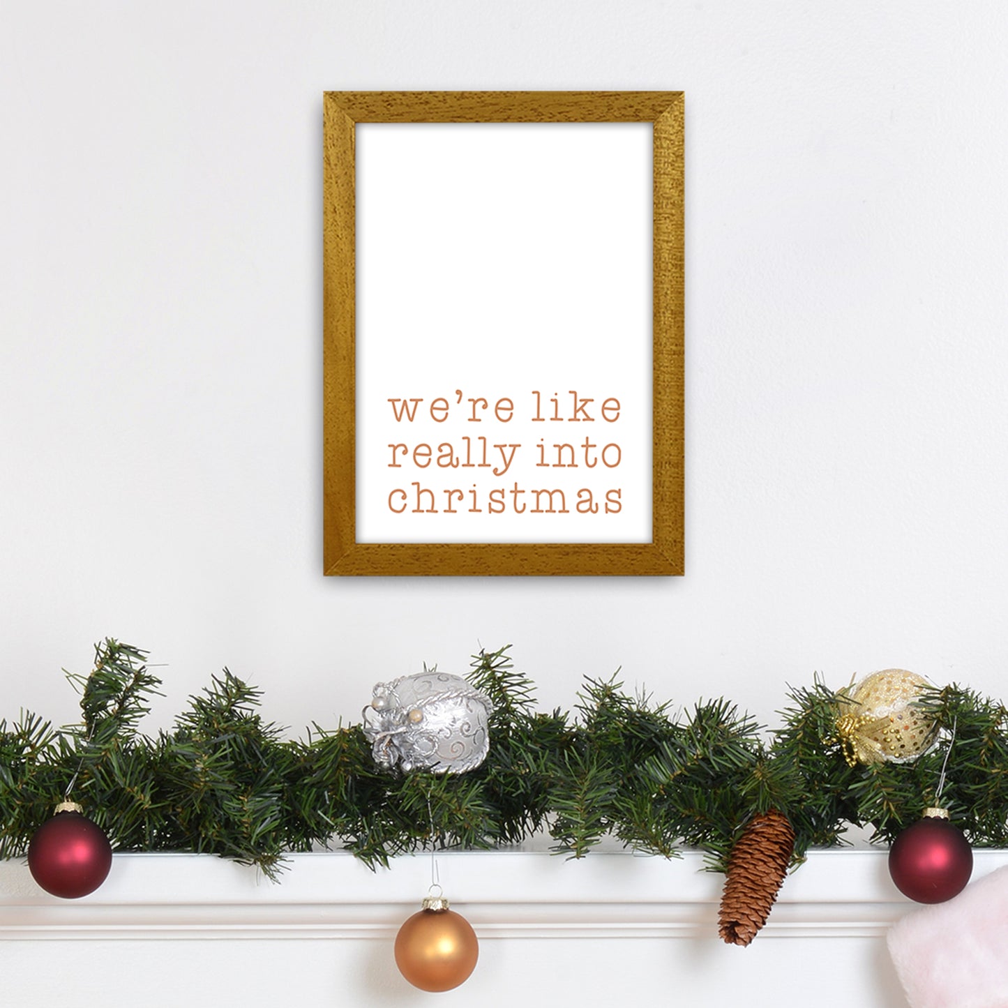 Really Into Christmas Christmas Art Print by Orara Studio A4 Print Only
