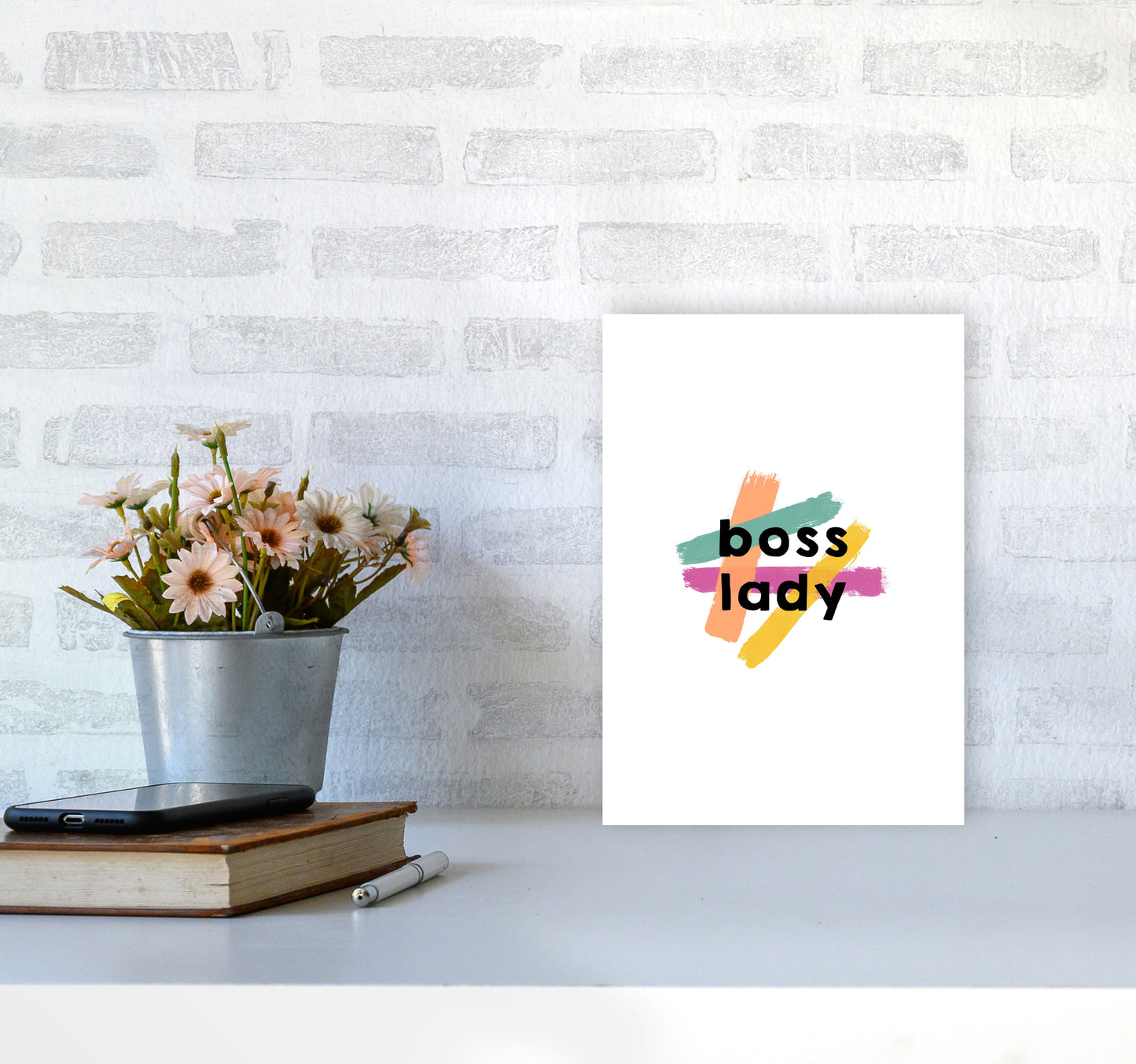 Boss Lady Print By Orara Studio A4 Black Frame