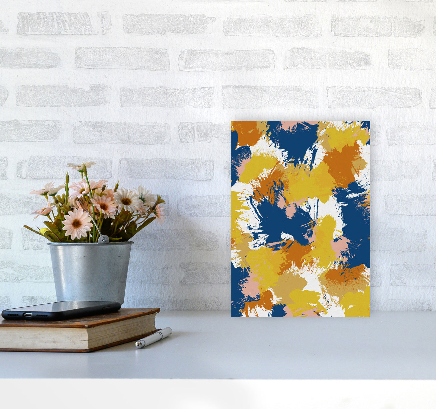 Colourful Abstract I Print By Orara Studio A4 Black Frame