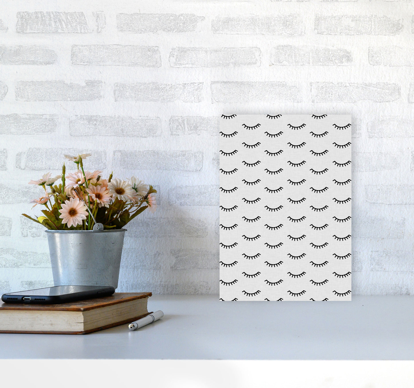Eyes Closed Print By Orara Studio A4 Black Frame