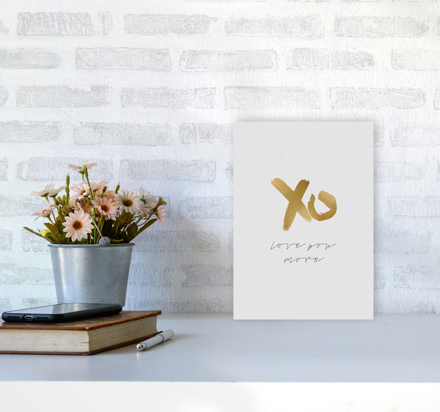 Love You More Print By Orara Studio A4 Black Frame