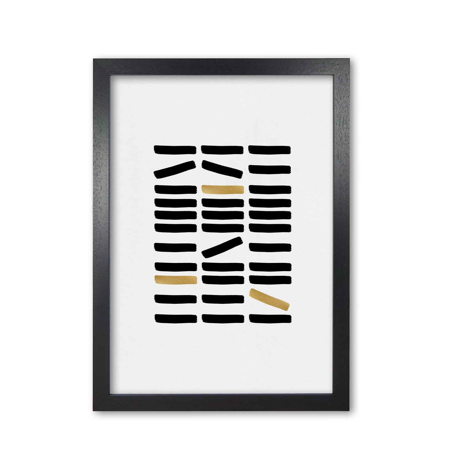 Black And Gold Abstract Print By Orara Studio Black Grain