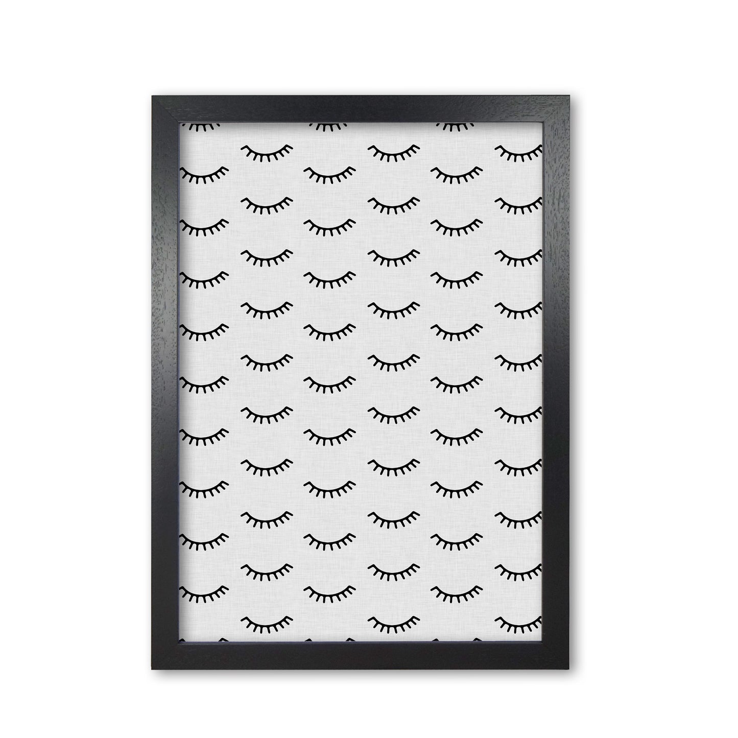 Eyes Closed Print By Orara Studio Black Grain