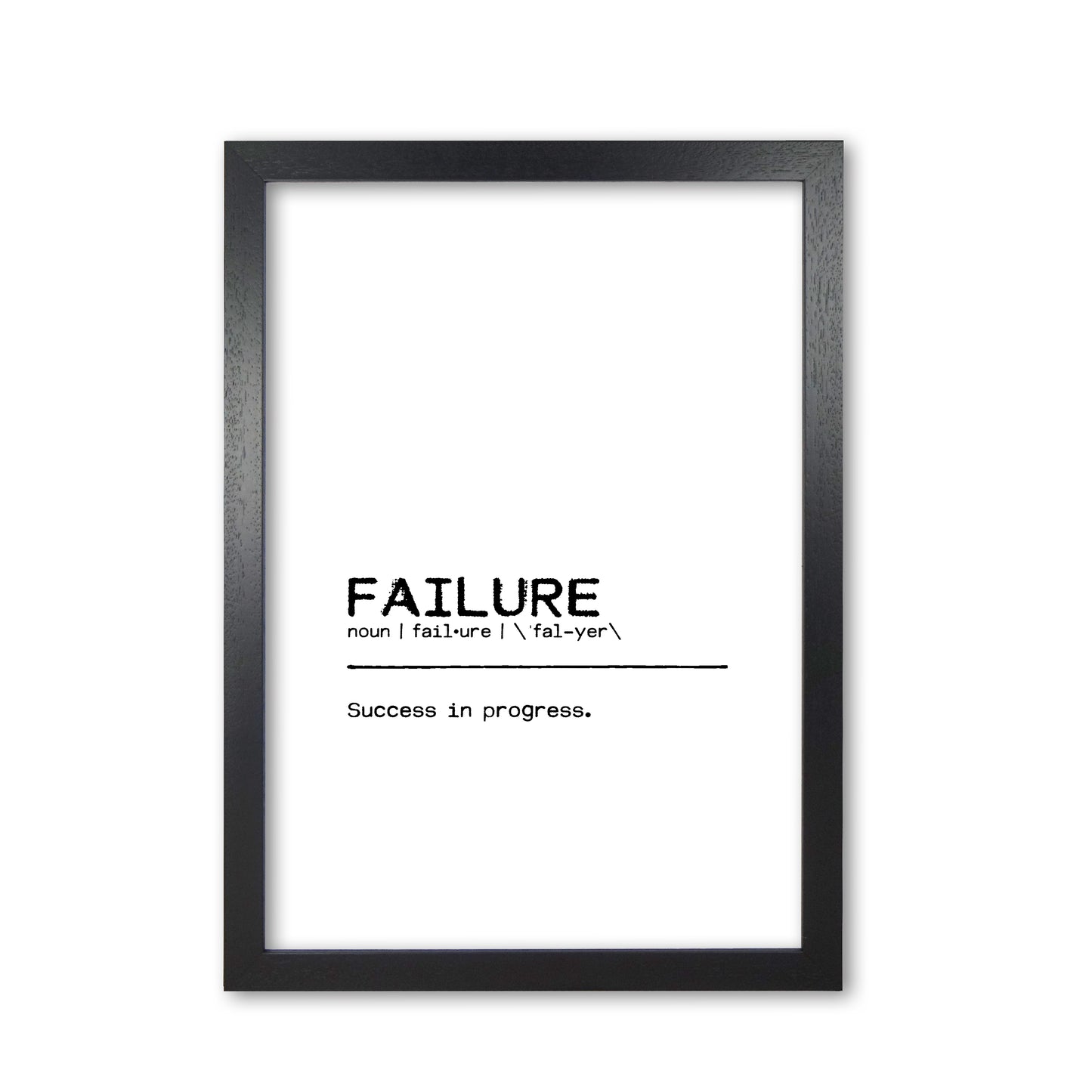 Failure Success Definition Quote Print By Orara Studio Black Grain