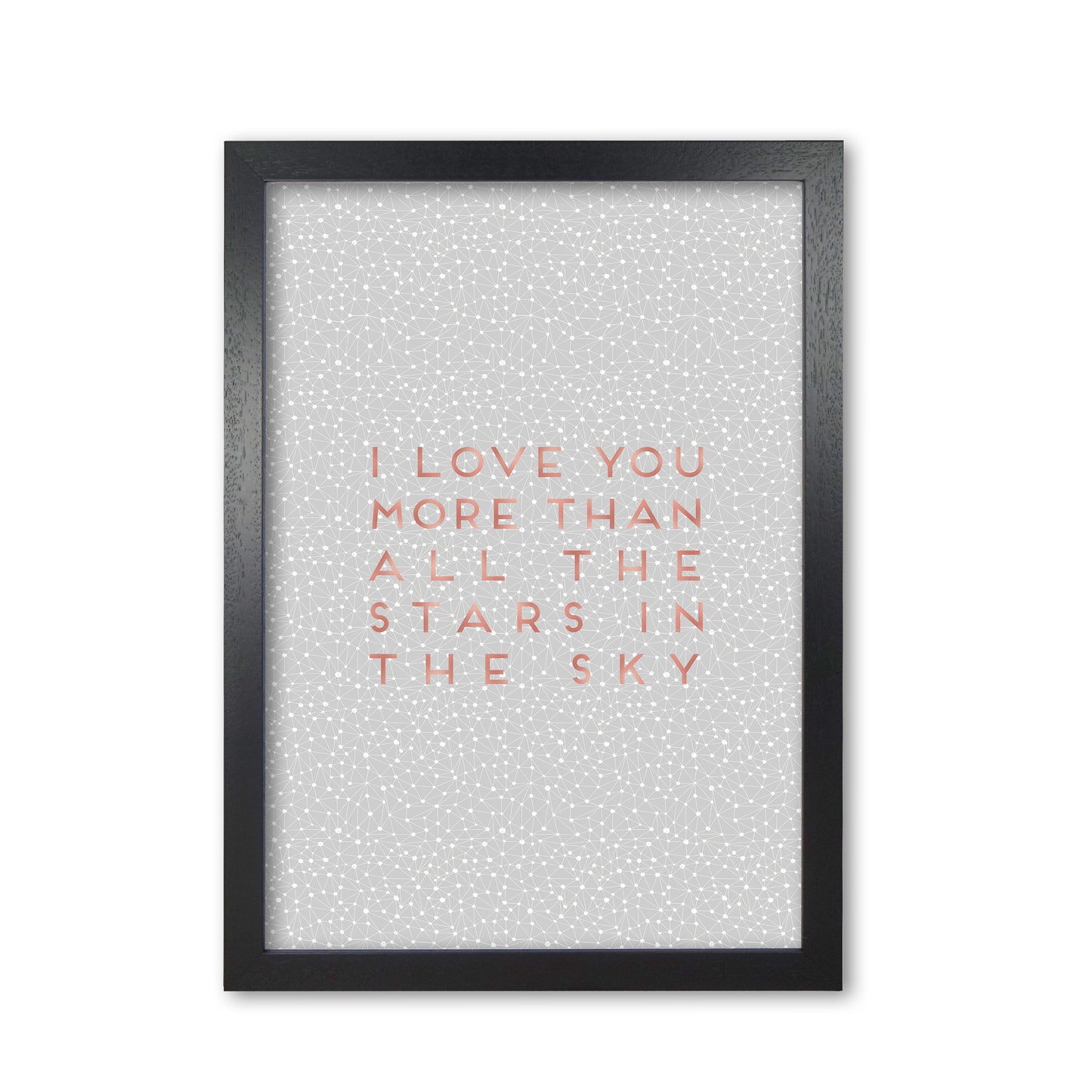 I Love You Quote Print By Orara Studio Black Grain