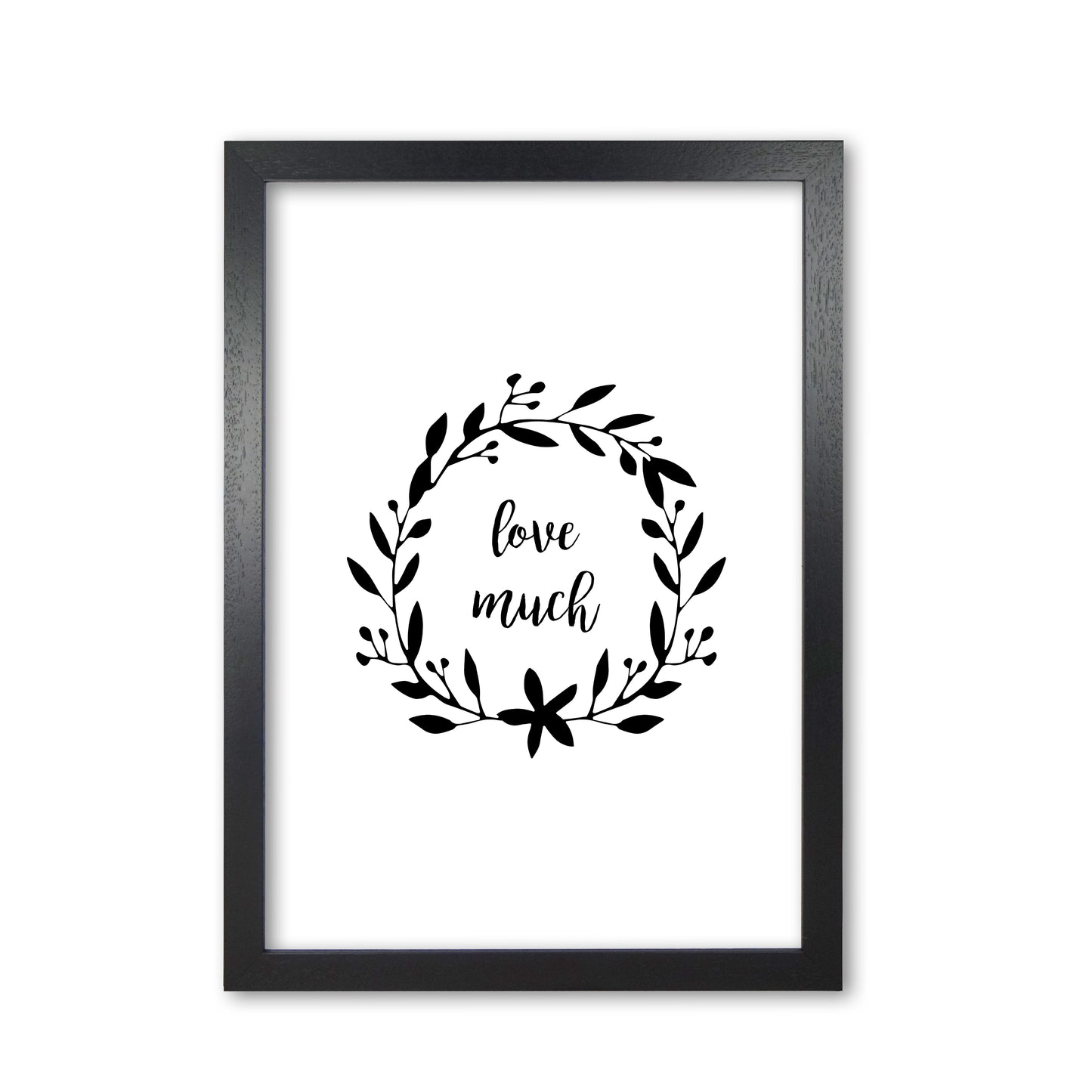 Love Much Illustration Print By Orara Studio Black Grain
