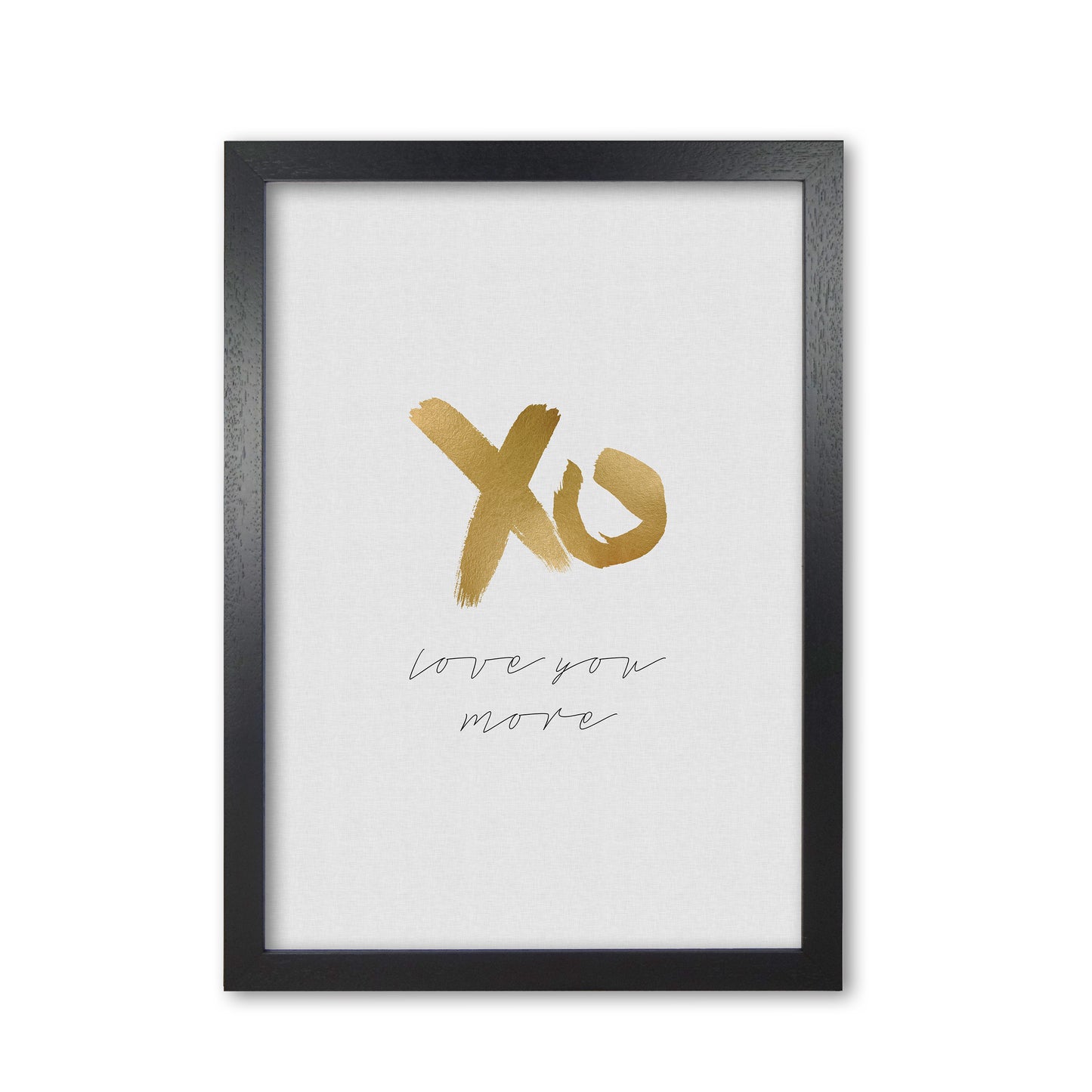 Love You More Print By Orara Studio Black Grain