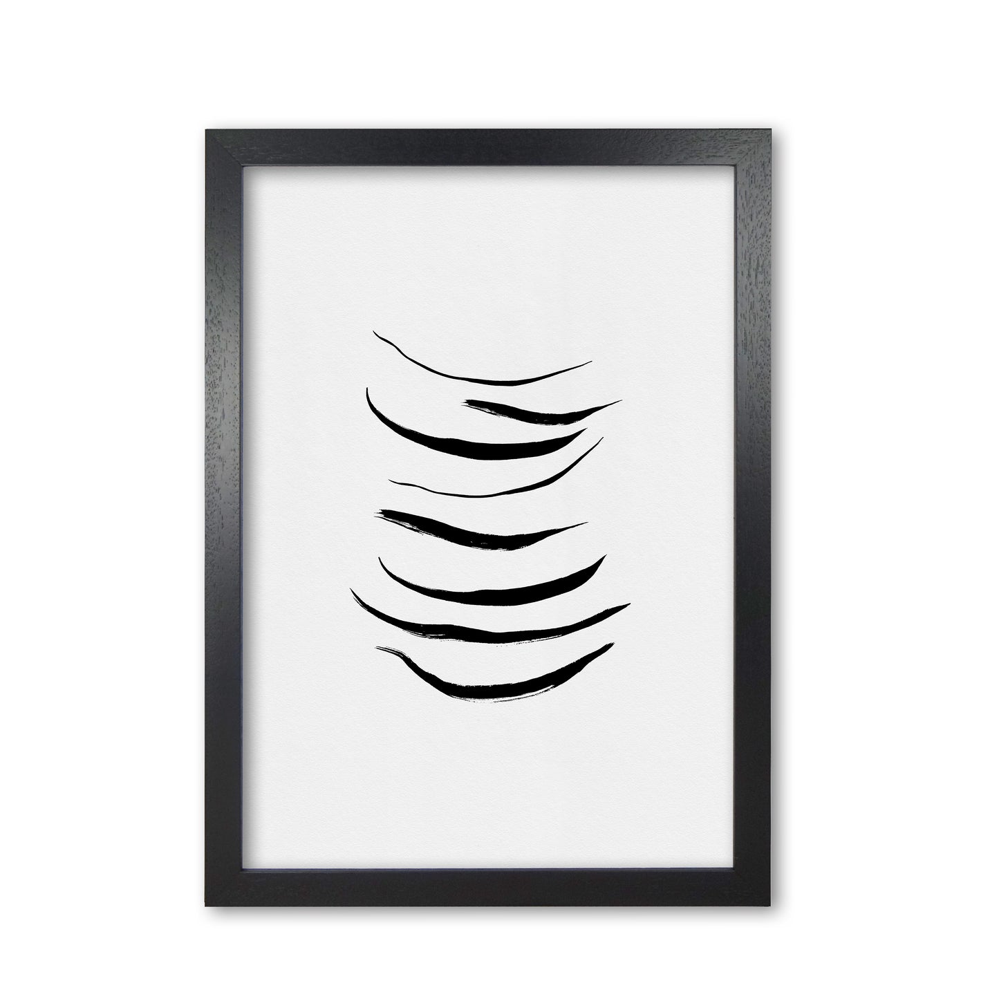 Minimalist Black Painting I Print By Orara Studio Black Grain