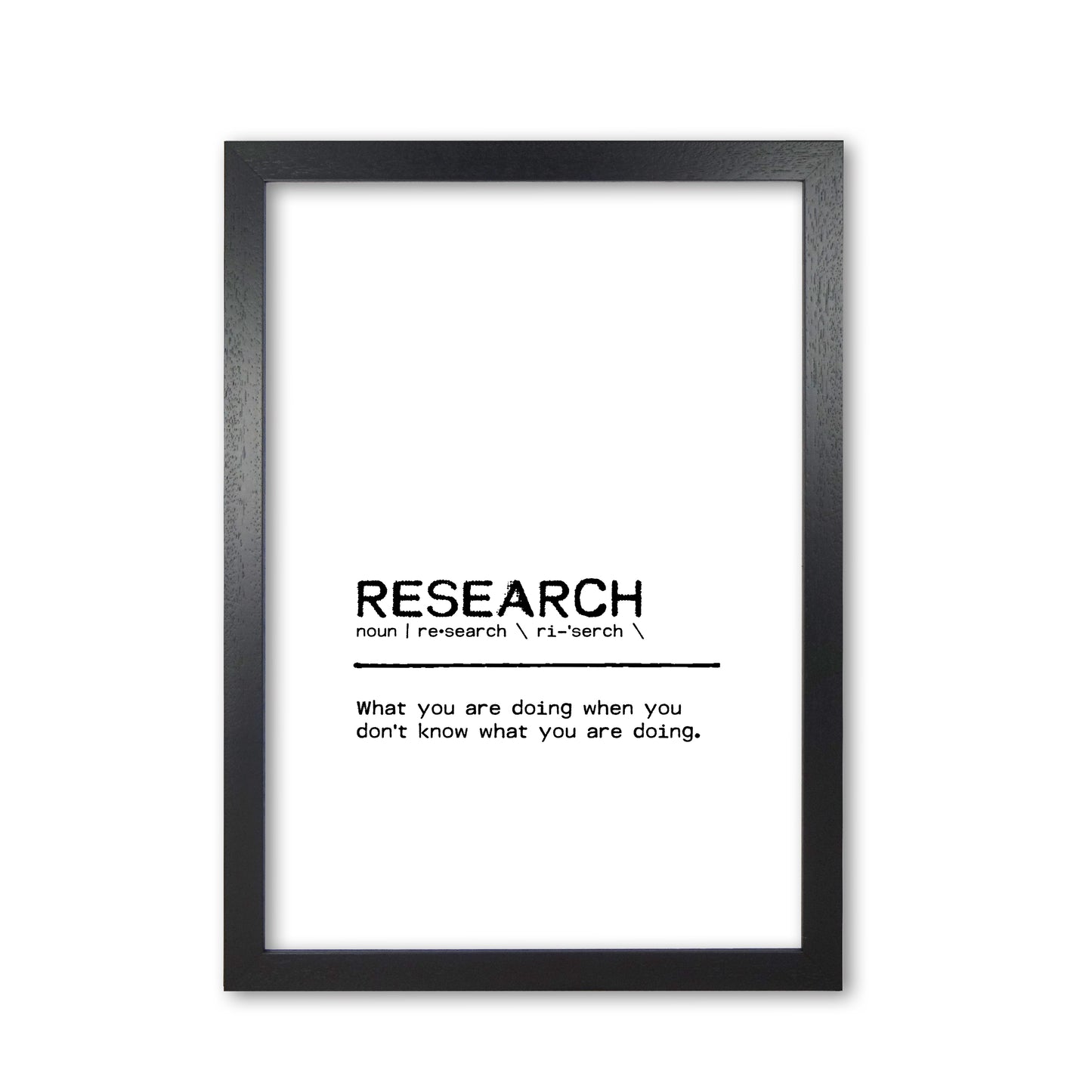 Re Definition Quote Print By Orara Studio Black Grain