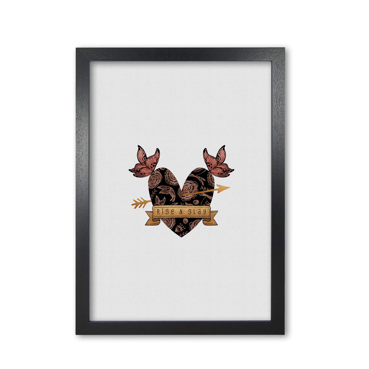 Rise & Slay Steampunk Print By Orara Studio Black Grain