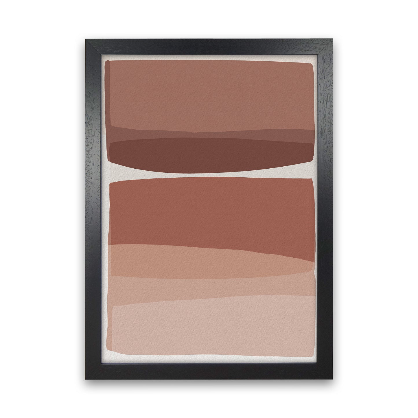 Modern Blush Abstract Art Print by Orara Studio Black Grain