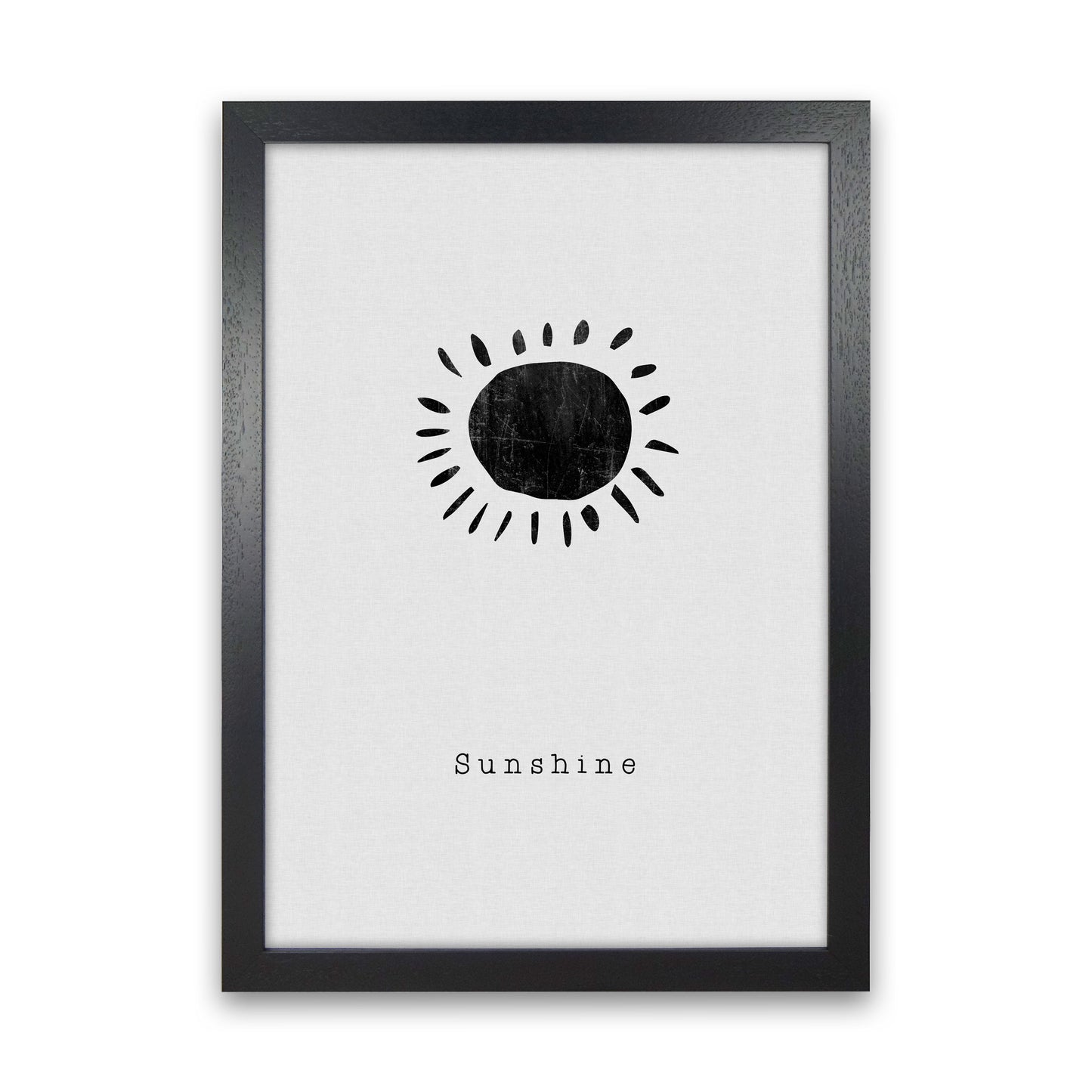 Quote Set - Sunshine Art Print by Orara Studio Black Grain