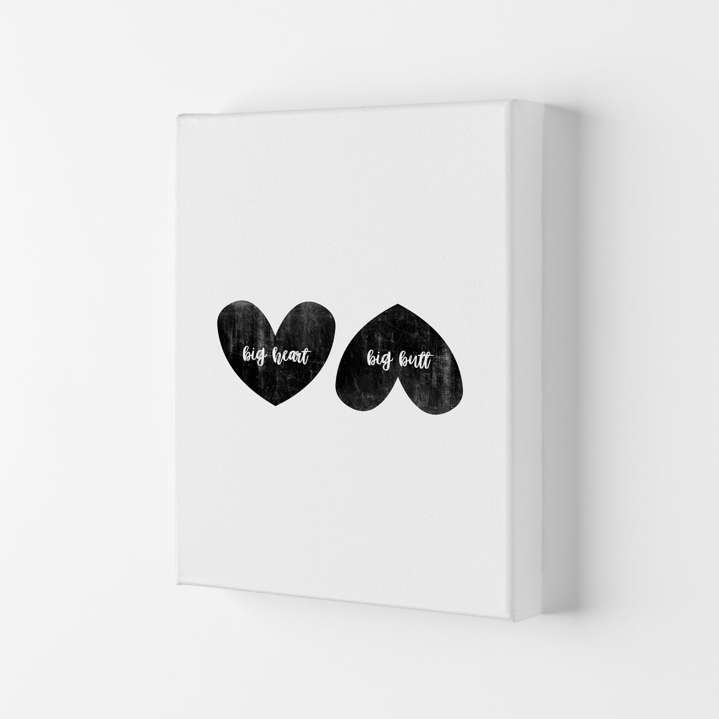 Big Heart Big Butt Humorous Art Print By Orara Studio Canvas