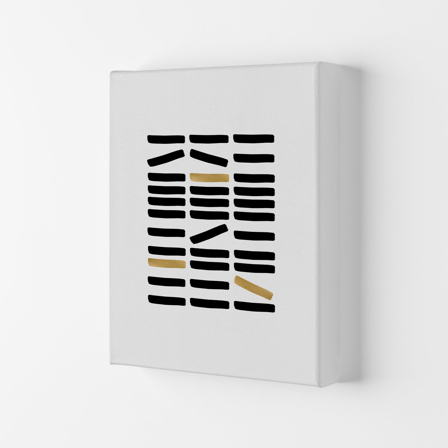 Black And Gold Abstract Print By Orara Studio Canvas