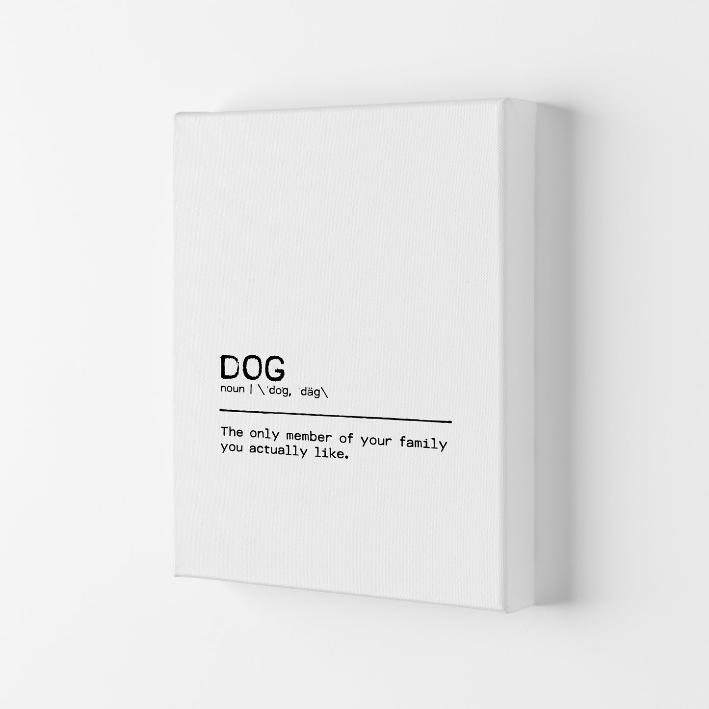 Dog Family Definition Quote Print By Orara Studio Canvas