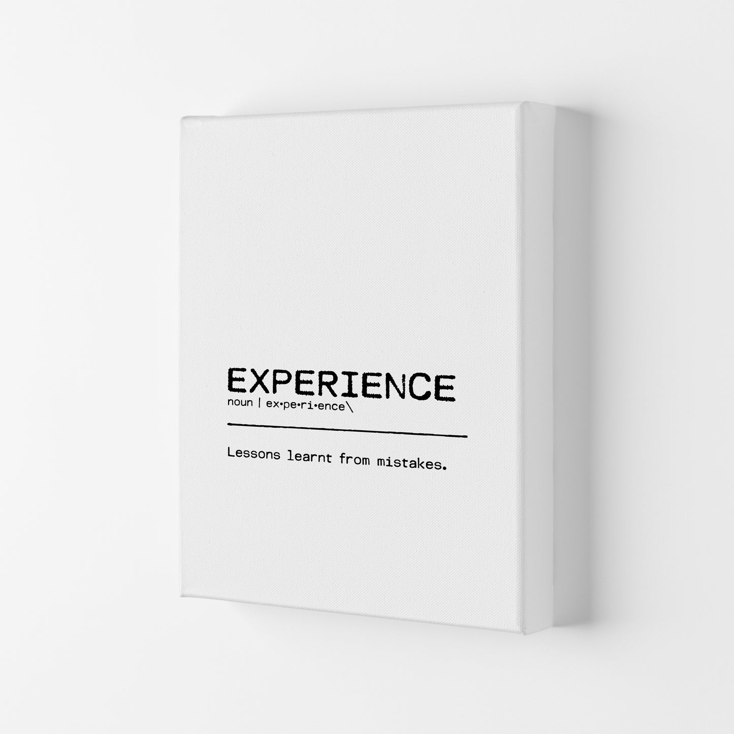 Experience Lessons Definition Quote Print By Orara Studio Canvas