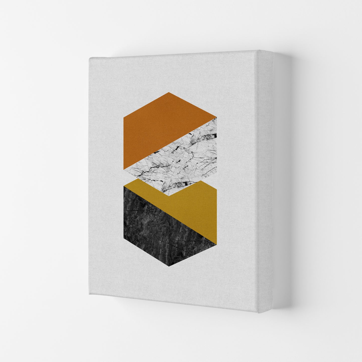 Geometric Hexagons Print By Orara Studio Canvas