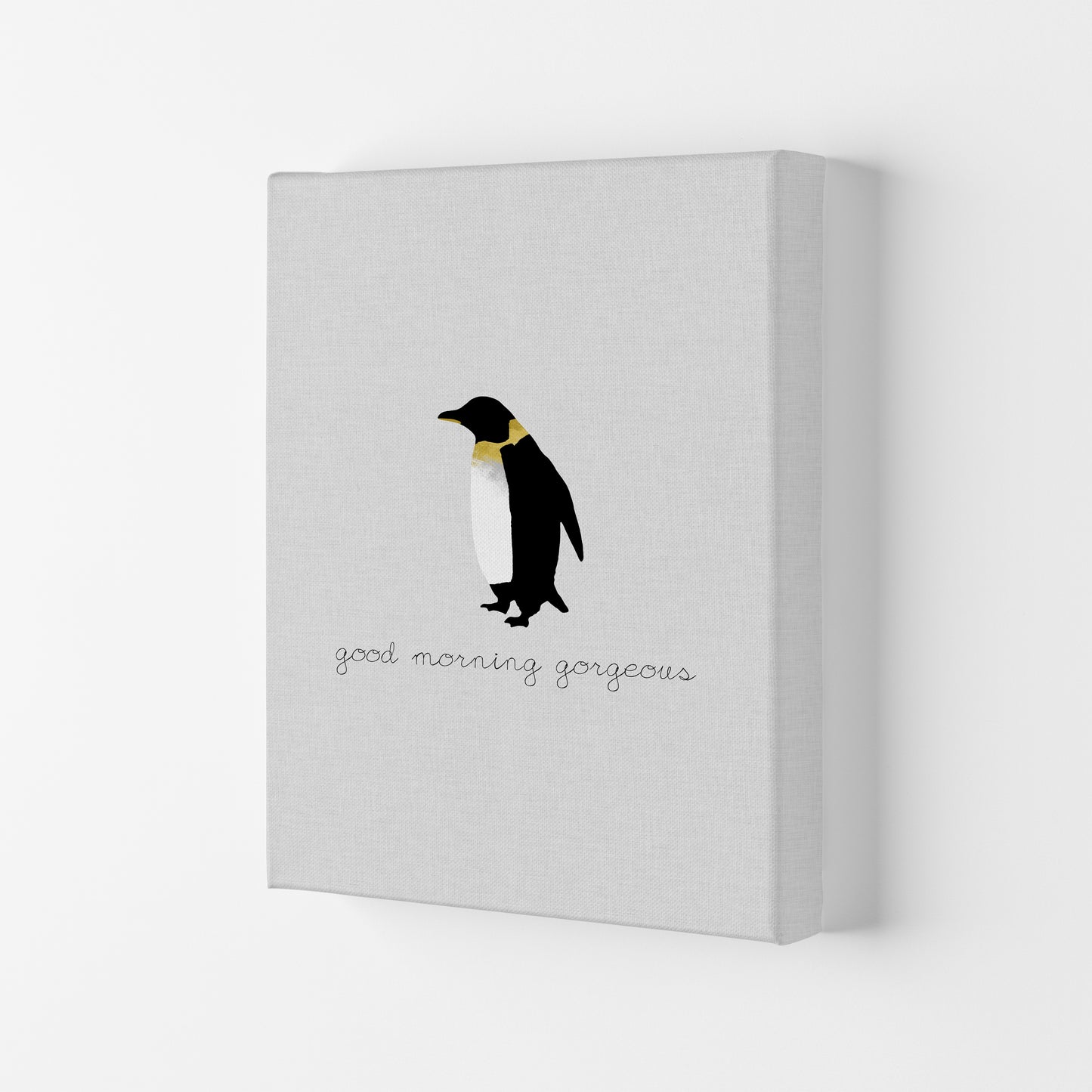 Good Morning Gorgeous Animal Quote Print By Orara Studio Canvas