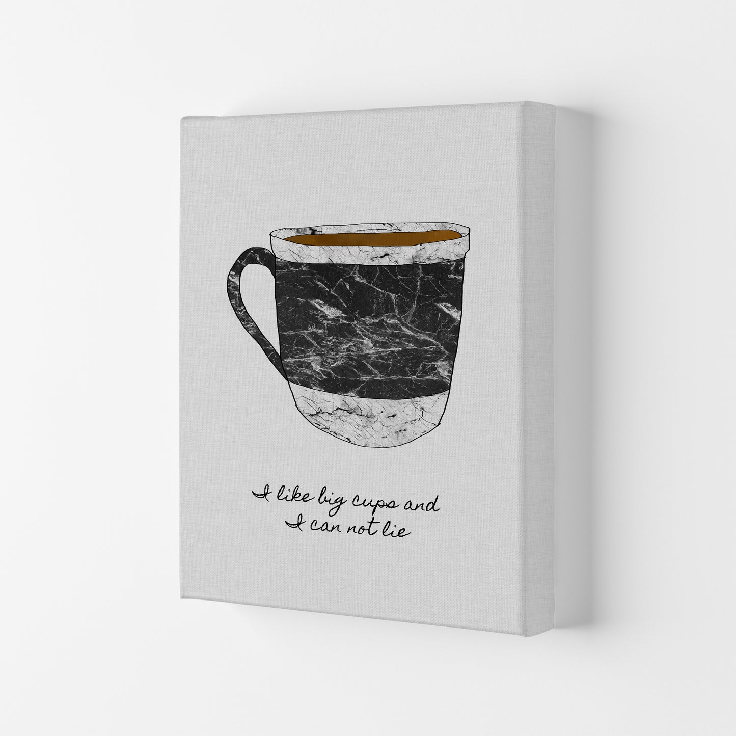 I Like Big Cups Print By Orara Studio, Framed Kitchen Wall Art Canvas