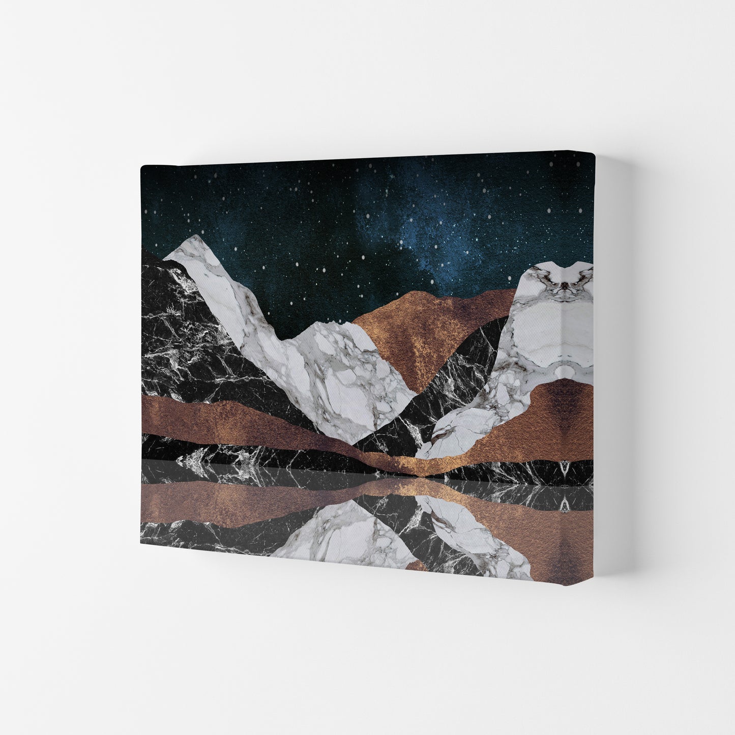 Landscape Mountains Print By Orara Studio, Framed Botanical & Nature Art Print Canvas