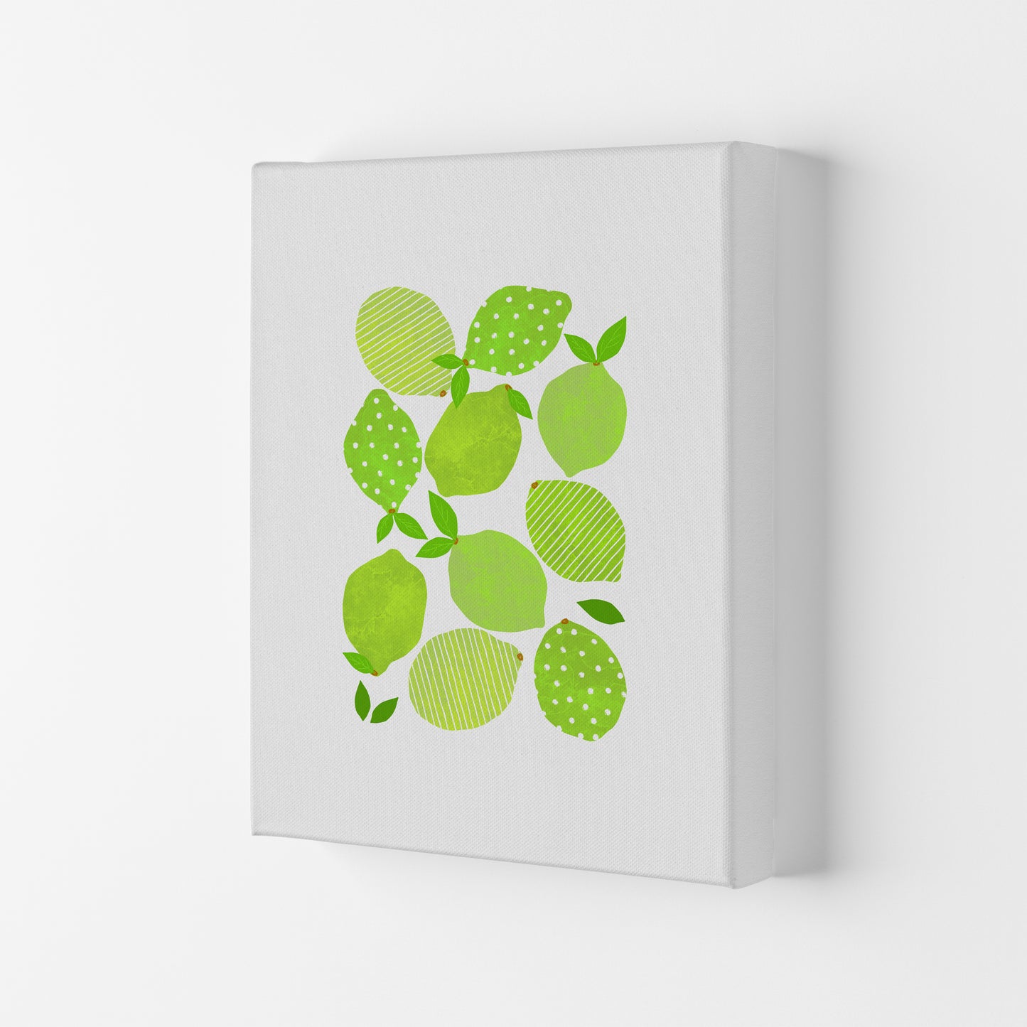Lime Crowd Print By Orara Studio, Framed Kitchen Wall Art Canvas