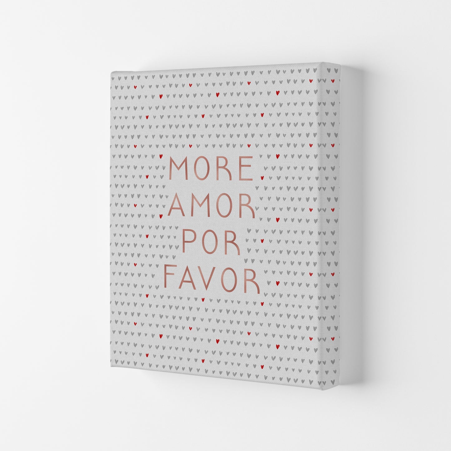 More Amor Pink Love Quote Print By Orara Studio Canvas