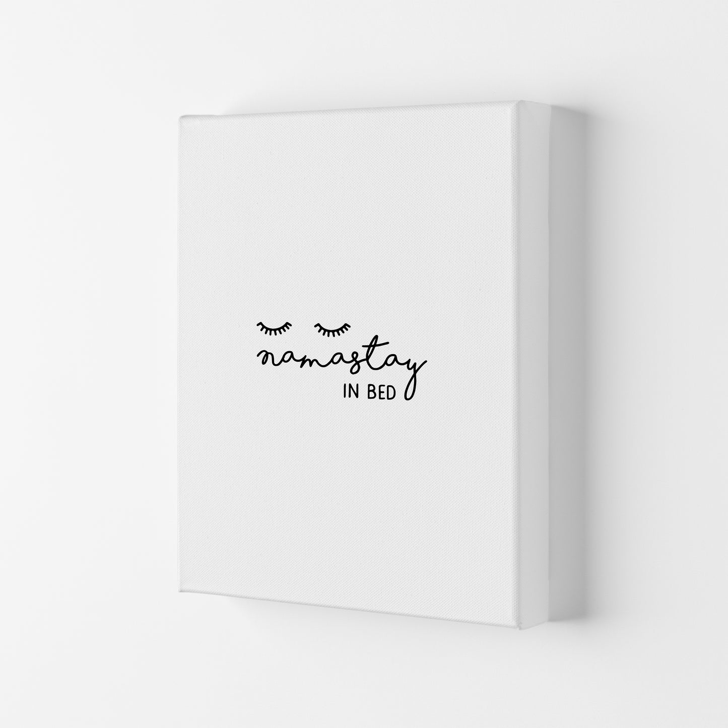 Namastay In Bed Bedroom Art Print By Orara Studio Canvas