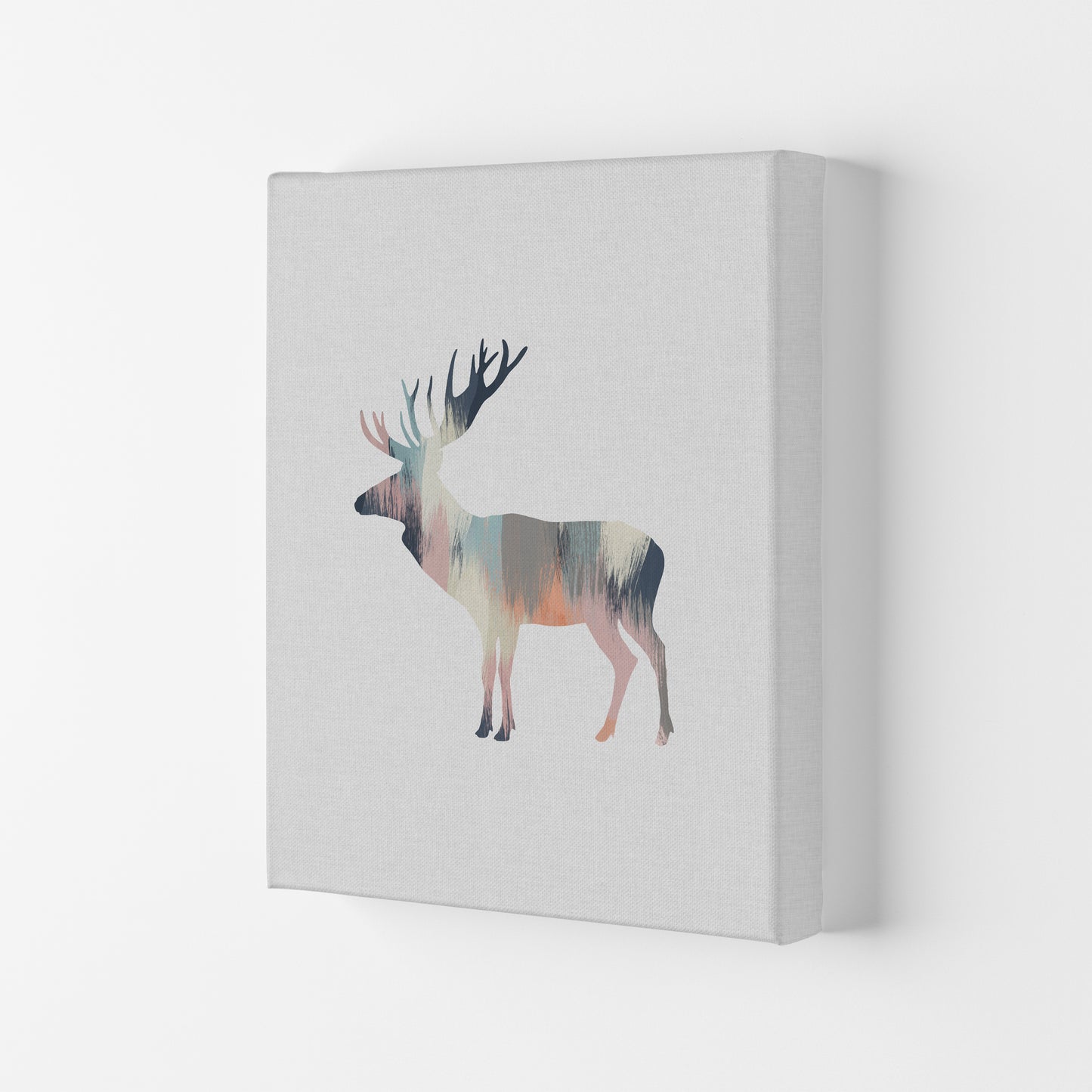 Pastel Moose Print By Orara Studio Animal Art Print Canvas