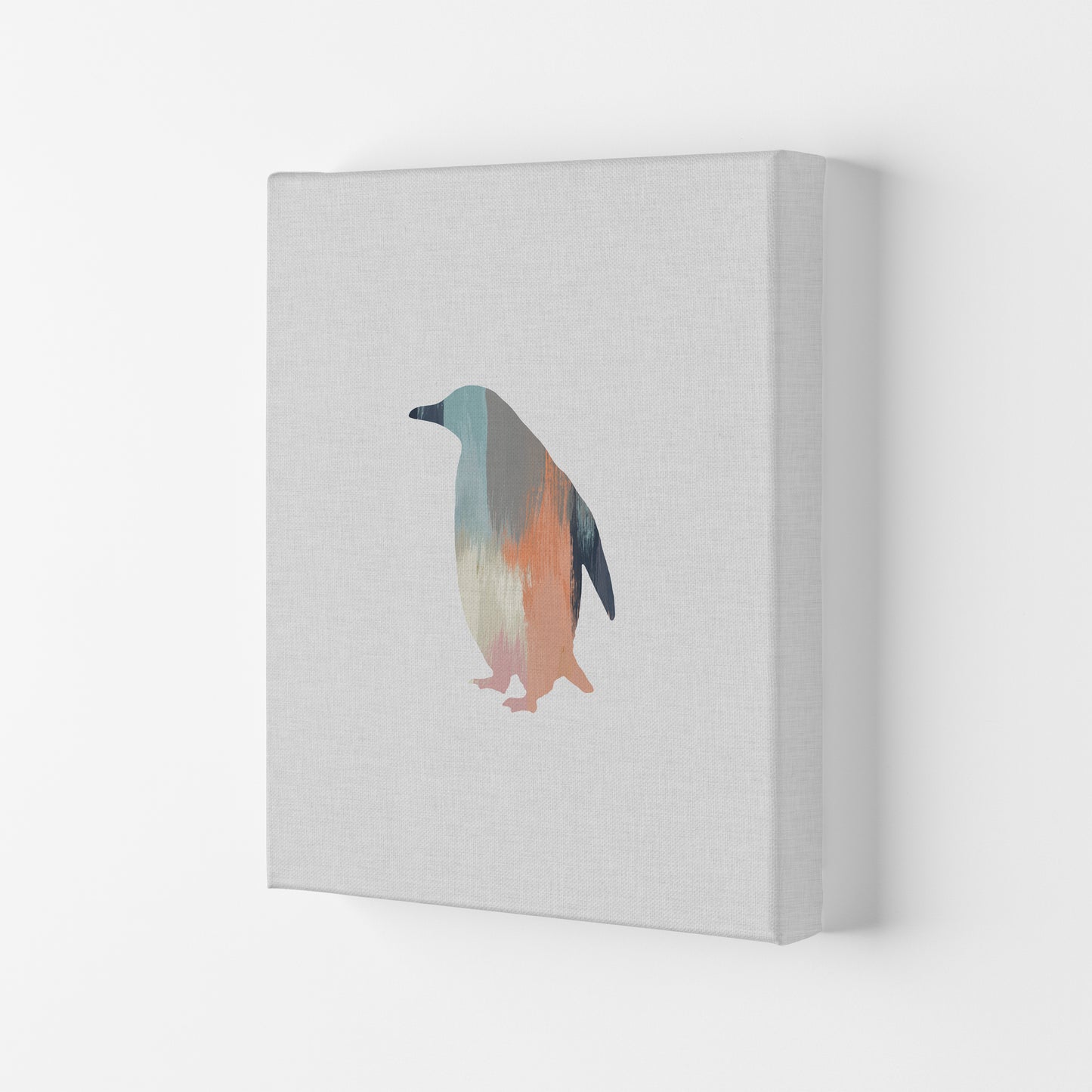 Pastel Penguin Print By Orara Studio Animal Art Print Canvas
